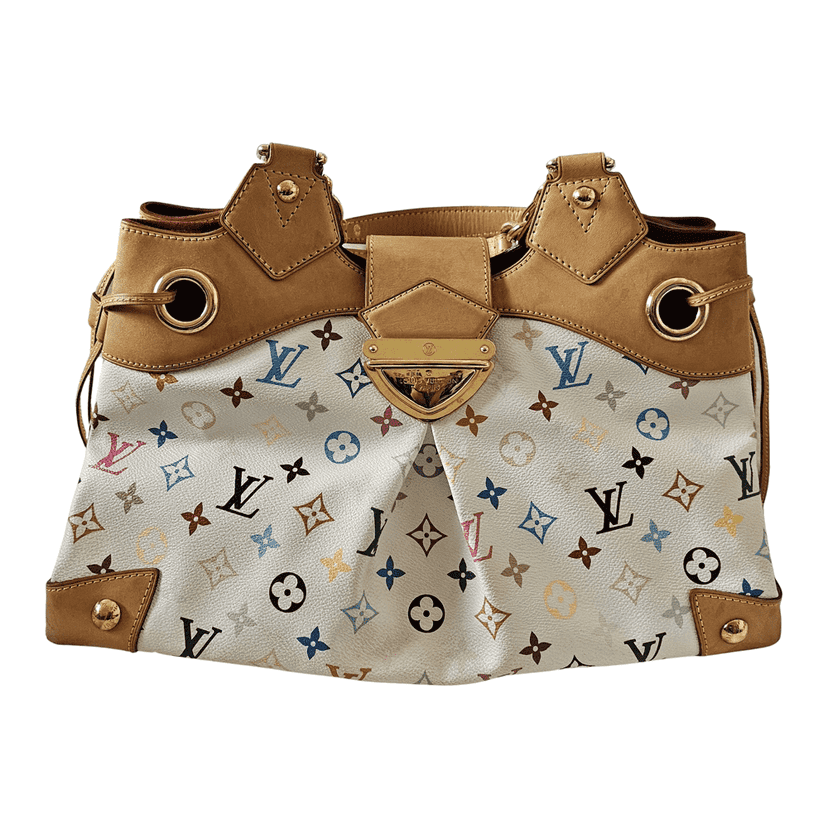 Louis Vuitton Murakami Ursula White Canvas Gold Good condition - Front View