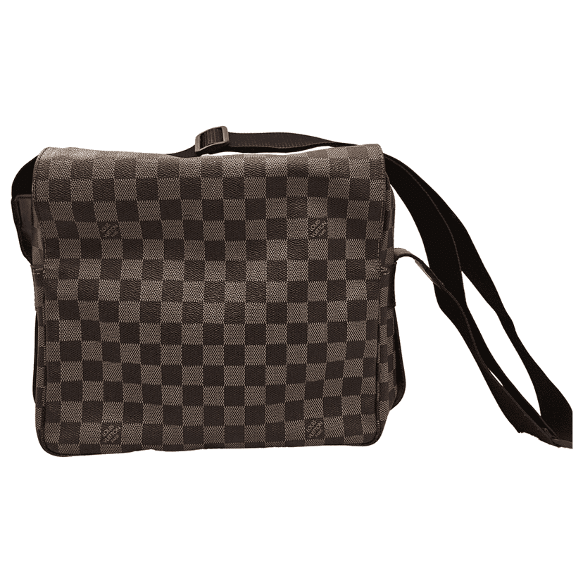 Louis Vuitton Naviglio Messenger Brown Canvas Gold Good condition - Front View