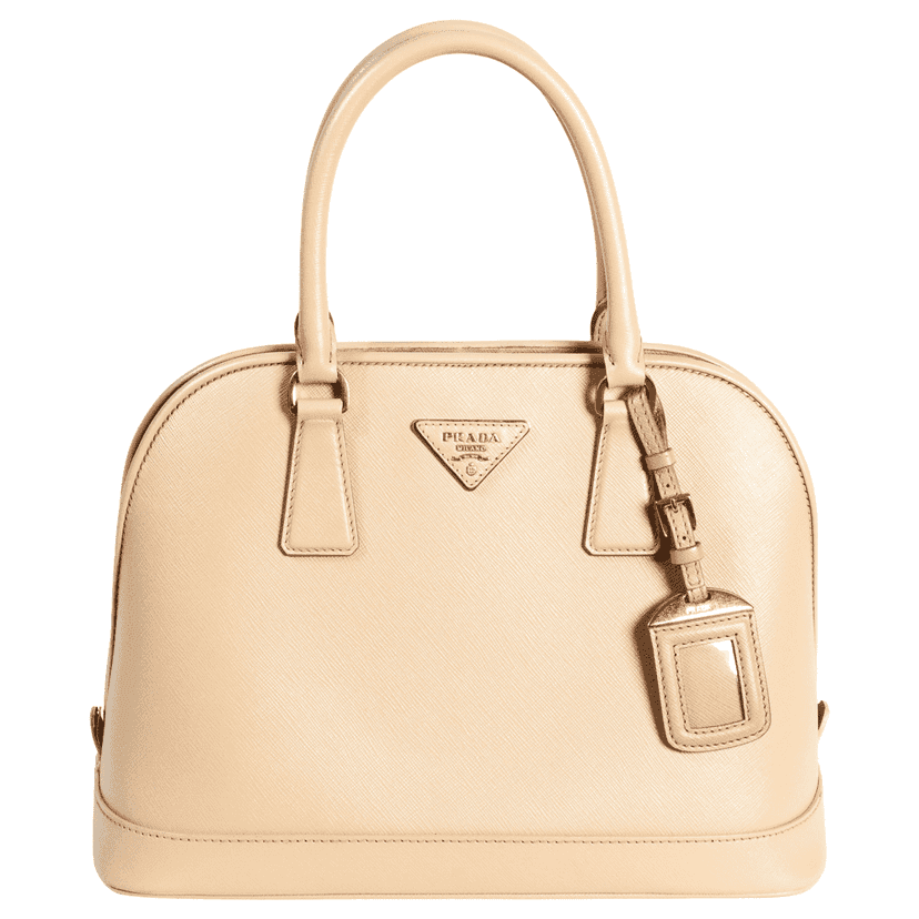 Prada Saffiano Beige Beige Leather Good condition - Front View