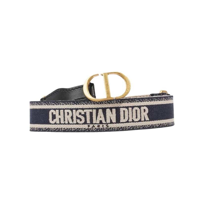 Dior Tote belt Navy Canvas Never worn, with tag - Front View