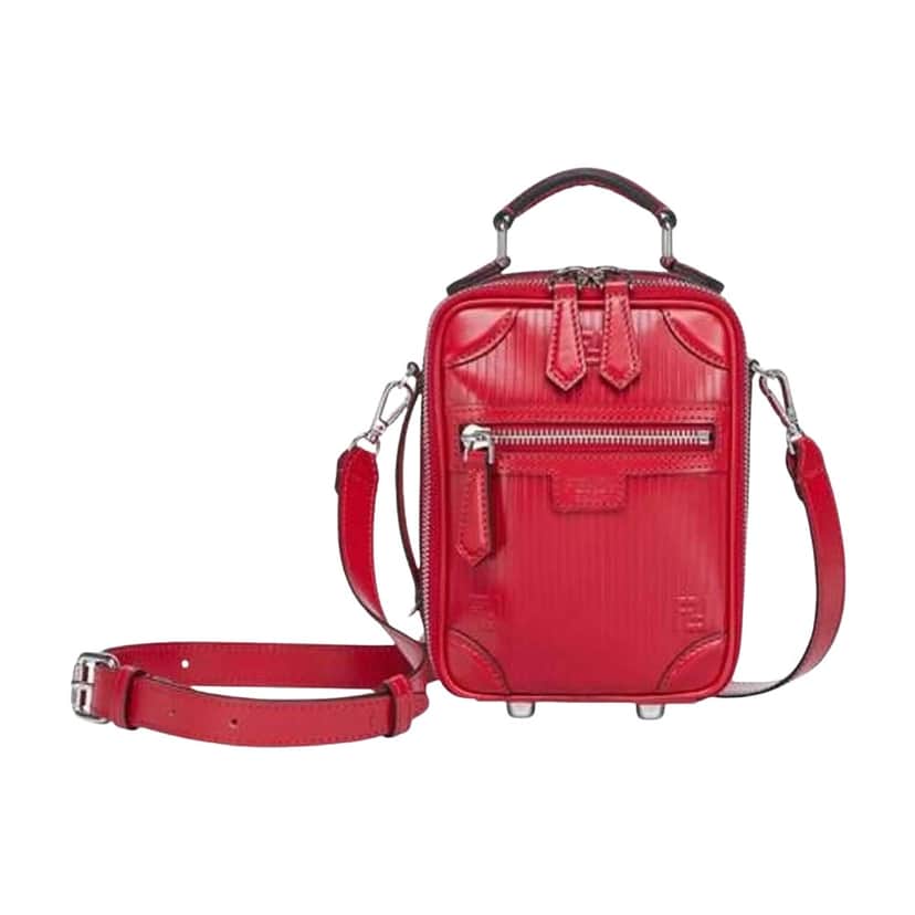 Fendi Travel bag Red Leather Never worn, with tag - Front View