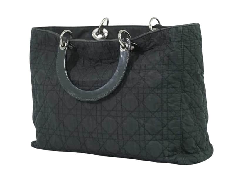 Christian Dior Vintage Lady Dior Bag Black Good condition - Front View