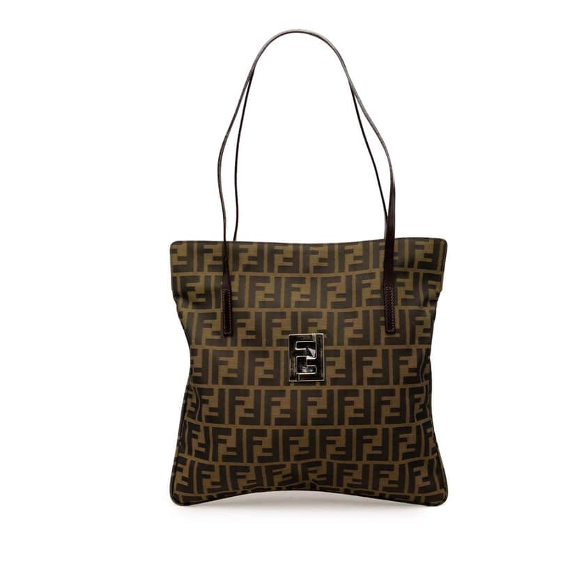 Fendi Zucca Canvas Tote Brown Very good condition - Front View