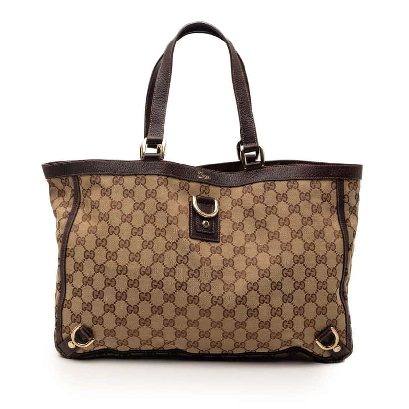 Gucci GG Canvas Abbey D Ring Tote Beige Good condition - Front View