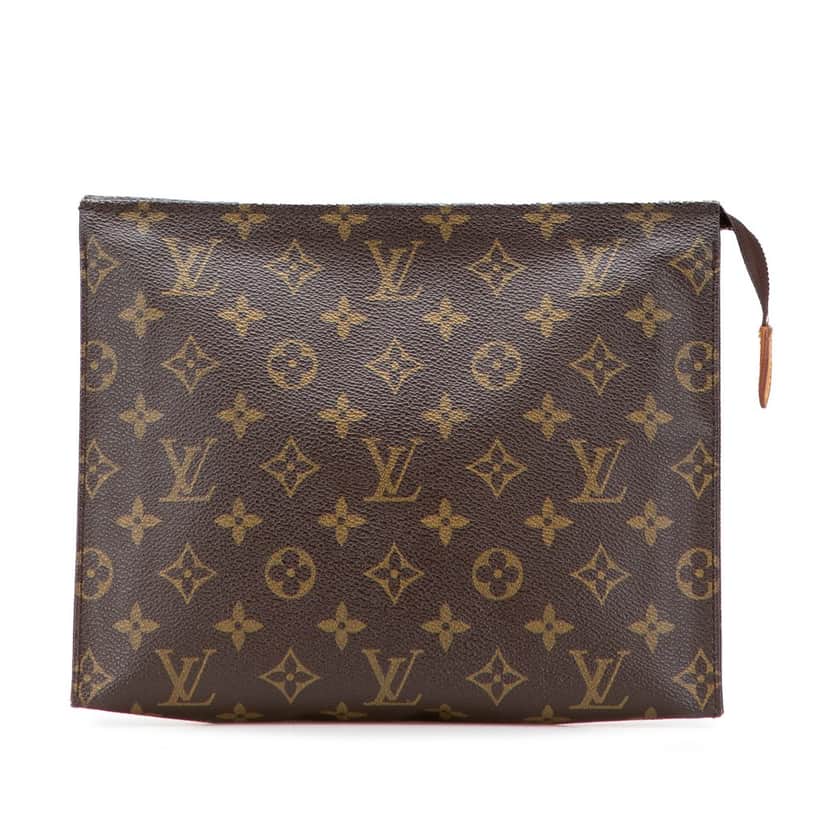 Louis Vuitton Monogram Toiletry Pouch 26 Brown Canvas Good condition - Front View
