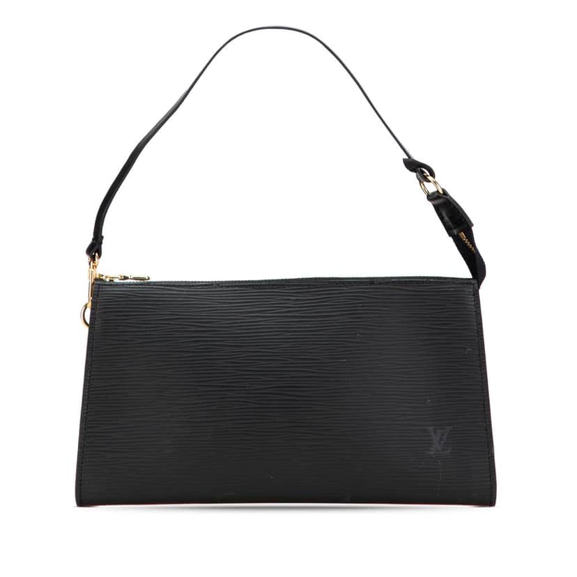 Louis Vuitton Epi Pochette Accessoires Black Leather Very good condition - Front View