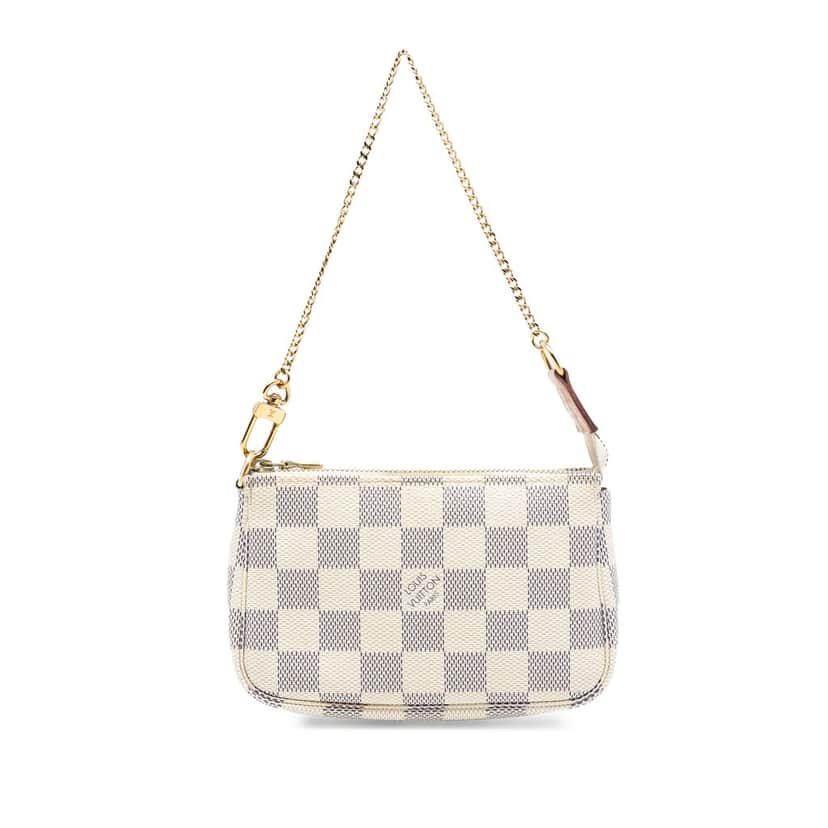 Louis Vuitton Damier Azur Mini Pochette Accessoires White Very good condition - Front View