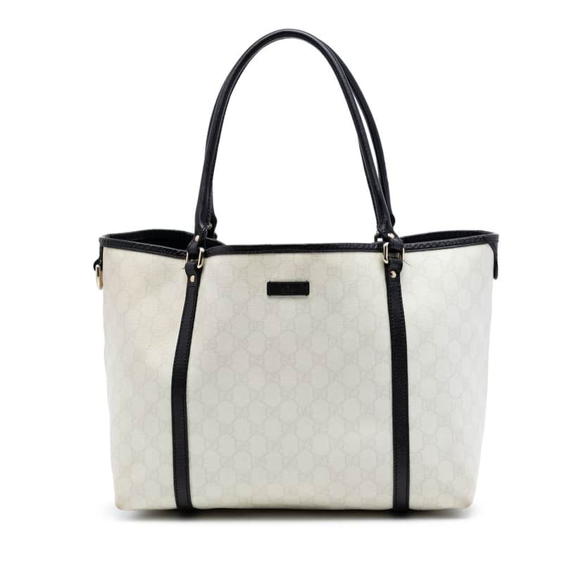 Gucci Medium GG Supreme Joy Tote White Good condition - Front View