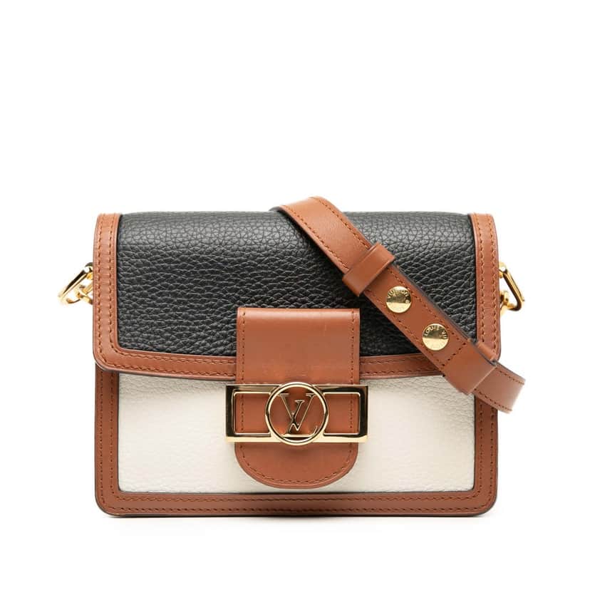 Louis Vuitton Taurillon Mini Dauphine Black Leather Very good condition - Front View