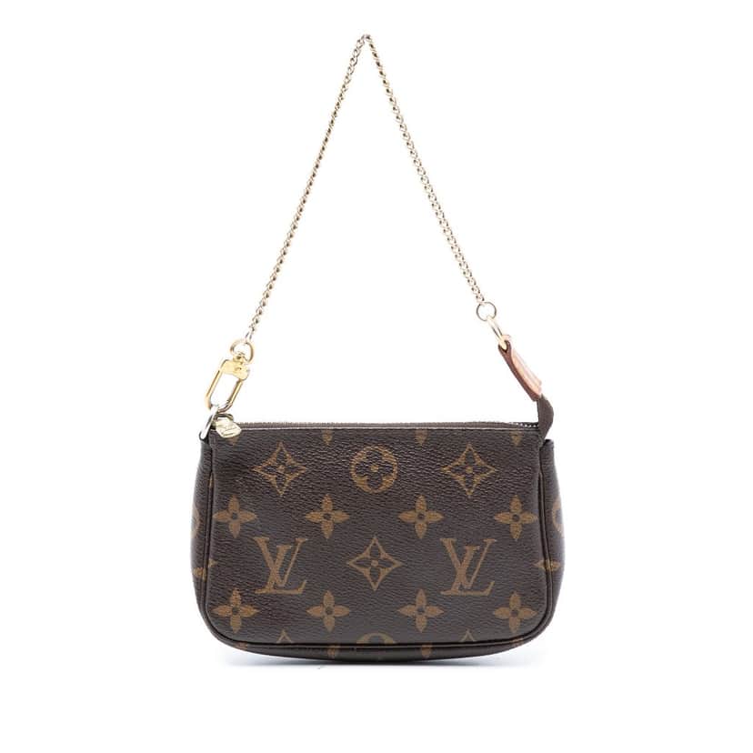 Louis Vuitton Monogram Mini Pochette Accessoires Brown Very good condition - Front View