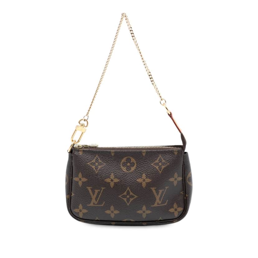 Louis Vuitton Monogram Mini Pochette Accessoires Brown Very good condition - Front View