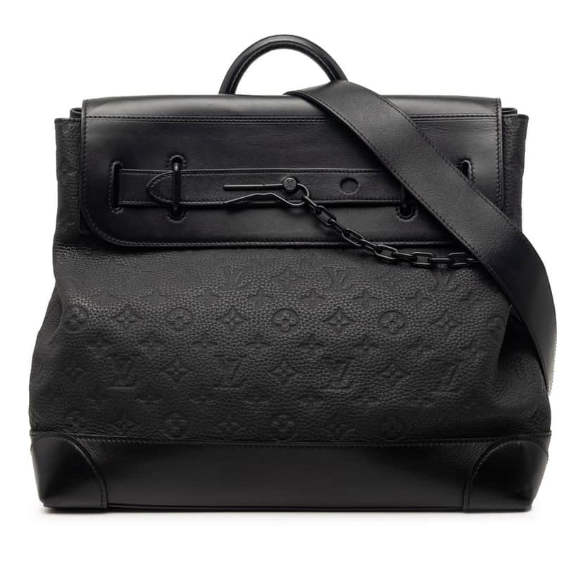 Louis Vuitton Monogram Eclipse Steamer PM Black Very good condition - Front View