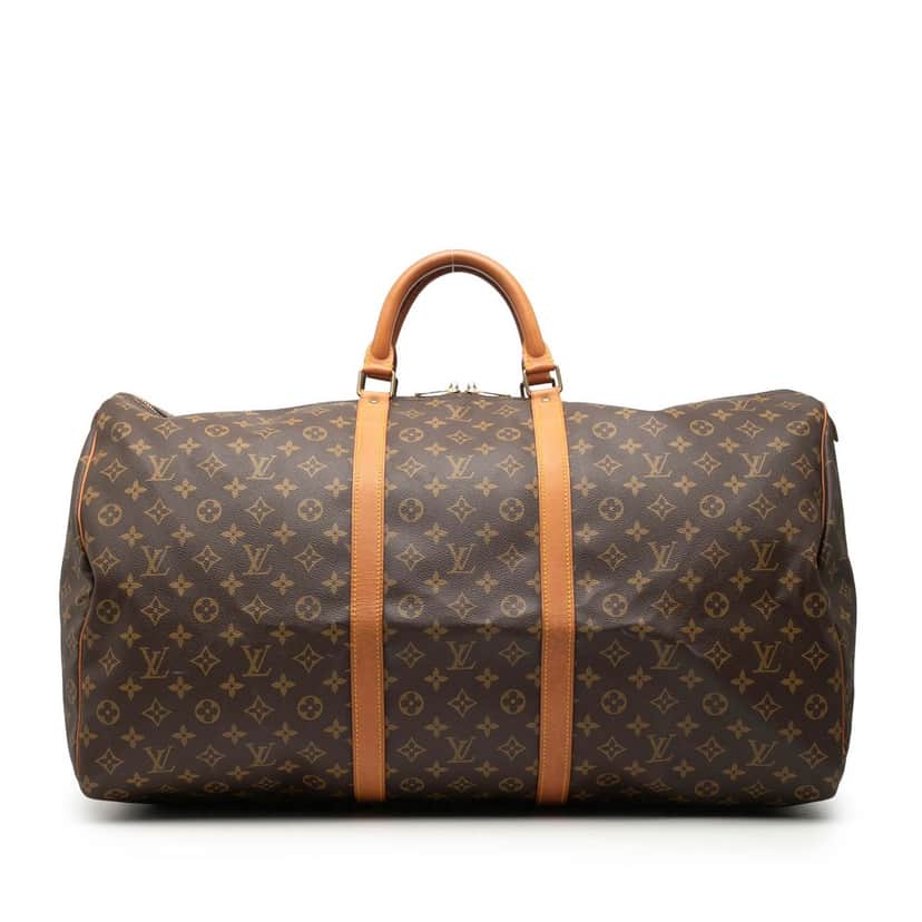 Louis Vuitton Monogram Keepall 60 Brown Good condition - Front View