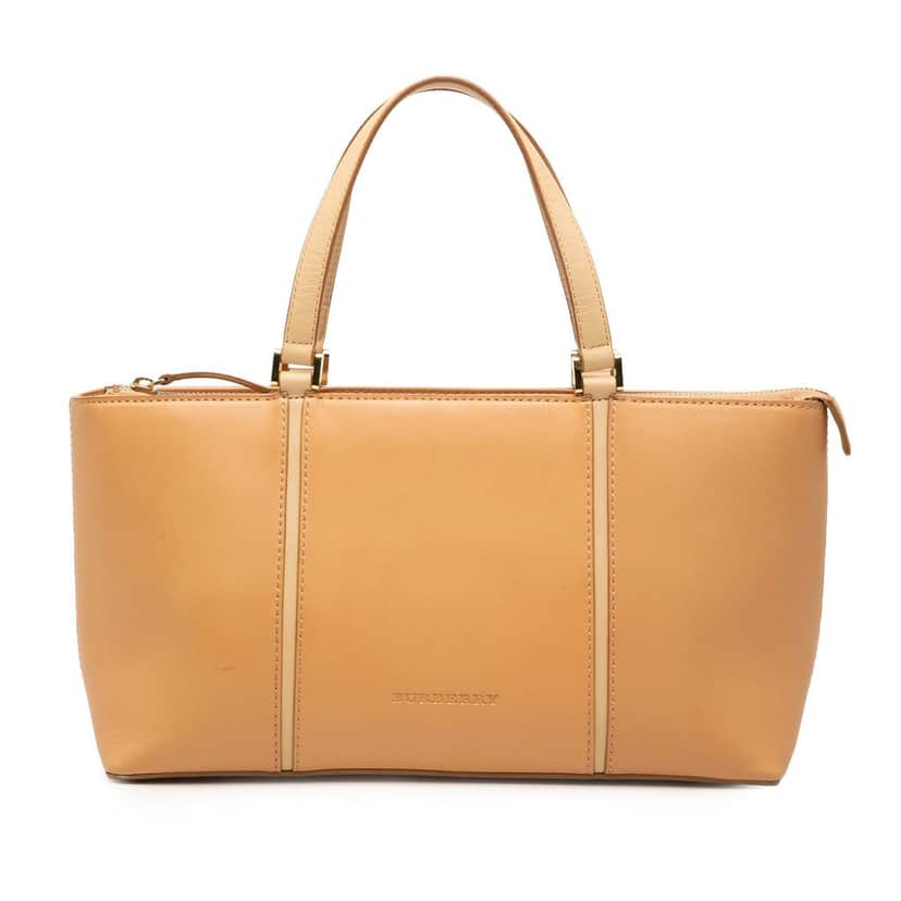 Burberry Leather Tote Brown Leather Very good condition - Front View