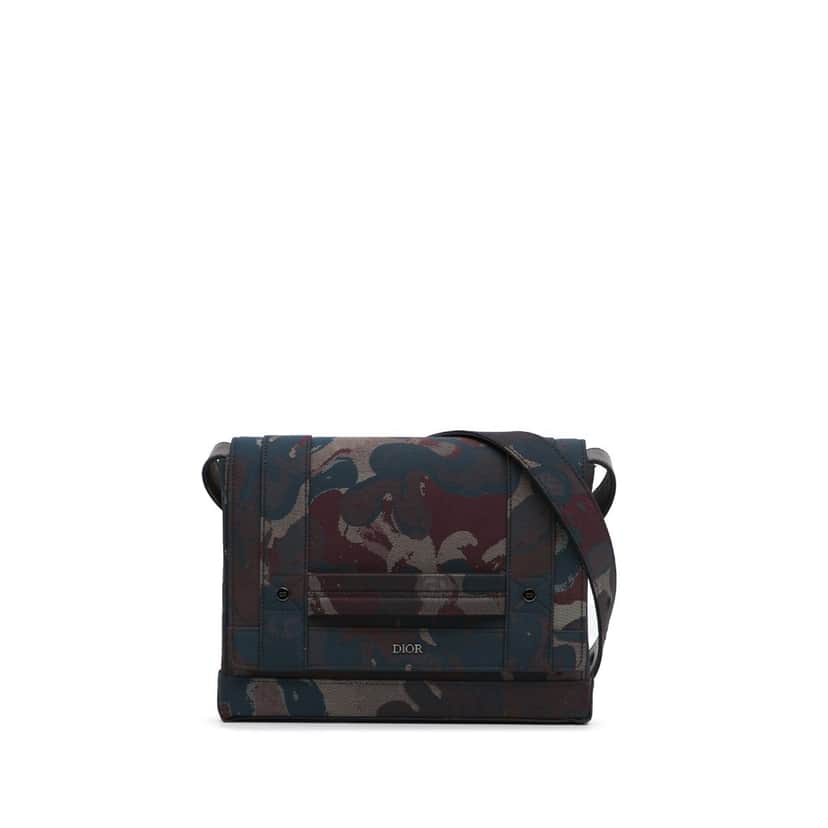 Dior x Peter Doig Messenger Bag Brown Very good condition - Front View