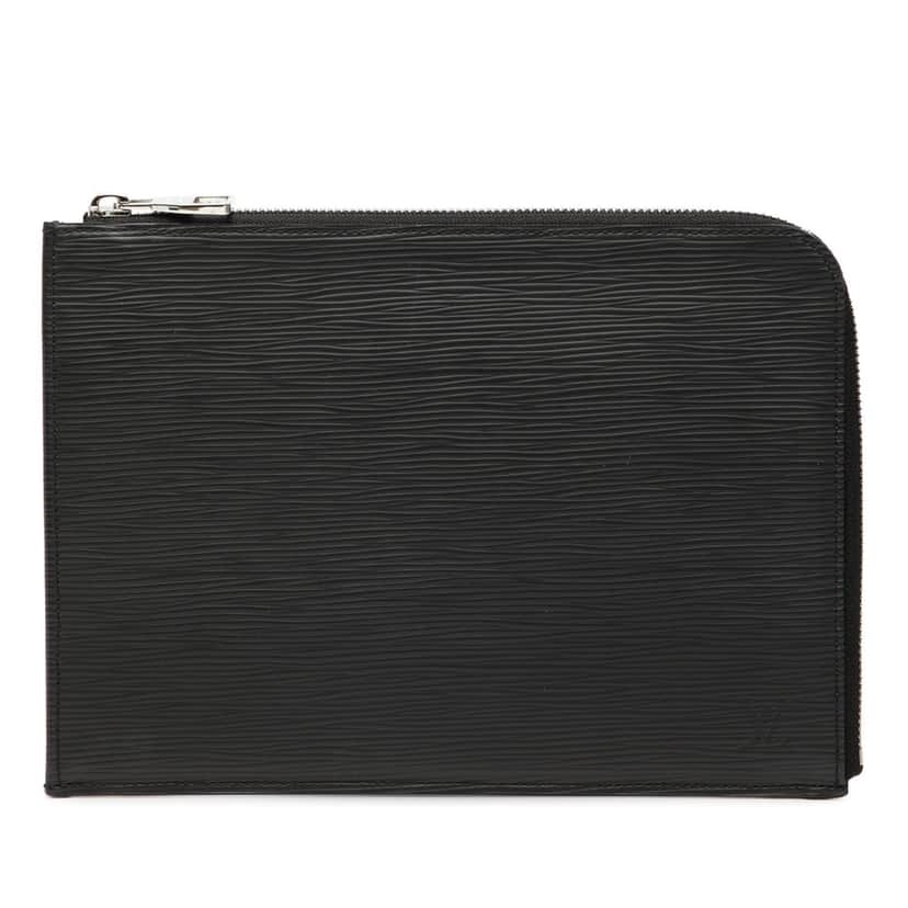 Louis Vuitton Epi Pochette Jour PM Black Leather Very good condition - Front View