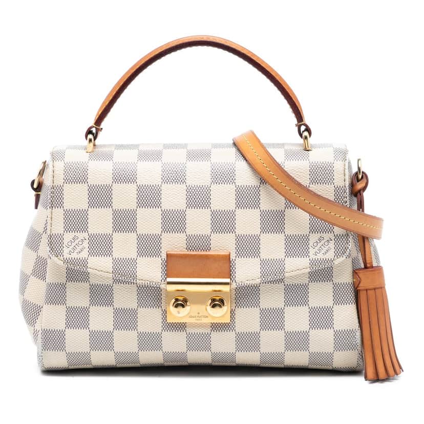 Louis Vuitton Damier Azur Croisette White Very good condition - Front View