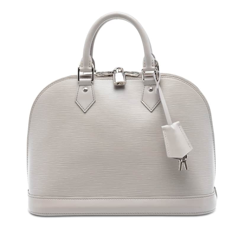 Louis Vuitton Epi Alma PM White Leather Very good condition - Front View