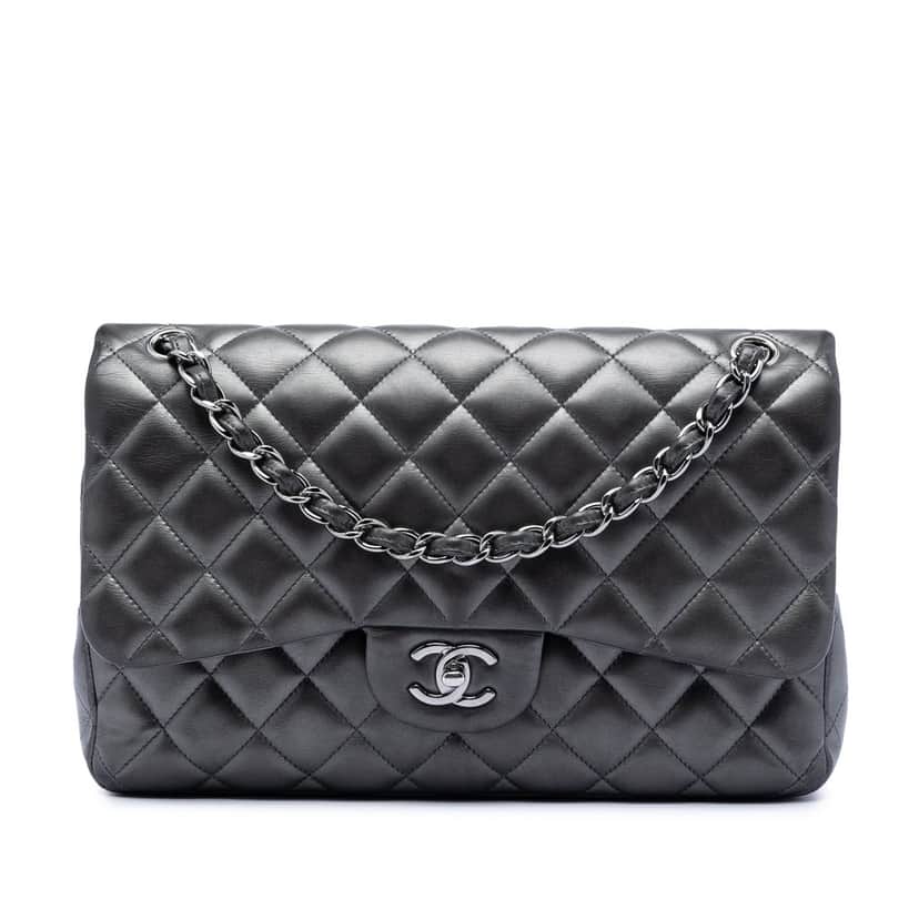 Chanel Jumbo Classic Lambskin Double Flap Other Leather Very good condition - Front View