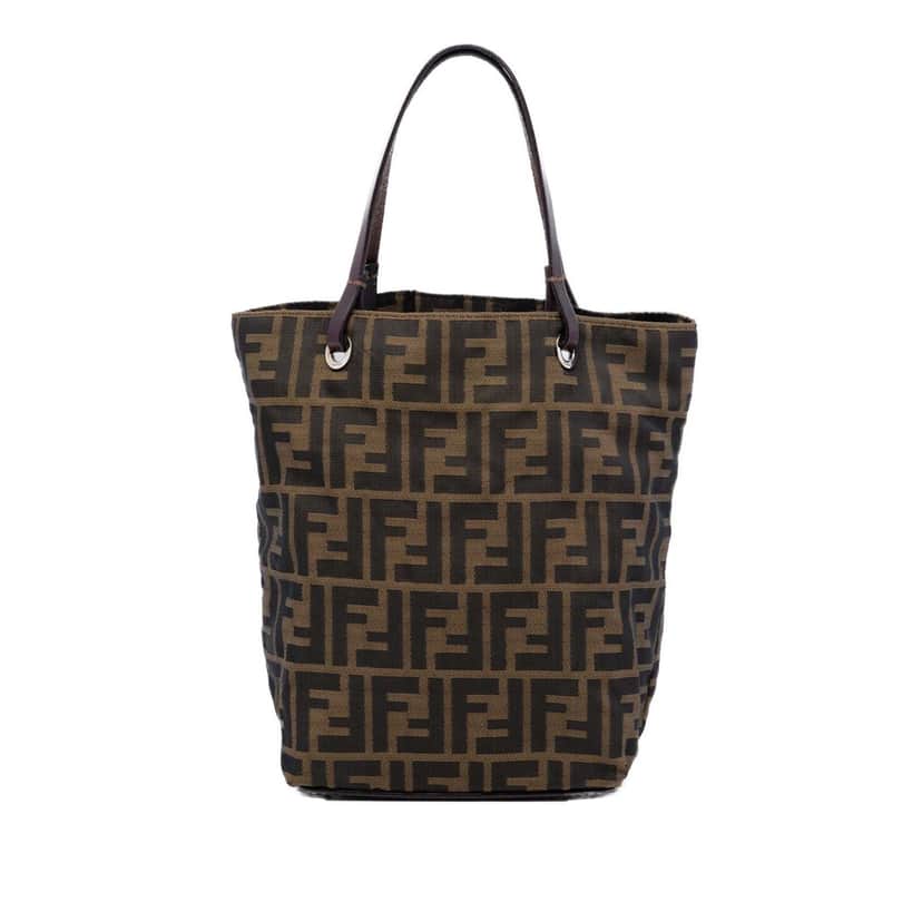 Fendi Zucca Canvas Tote Brown Very good condition - Front View