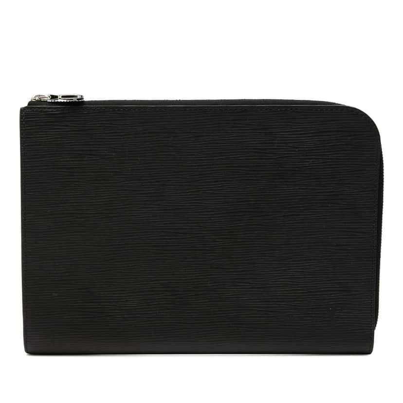 Louis Vuitton Epi Pochette Jour PM Black Leather Very good condition - Front View