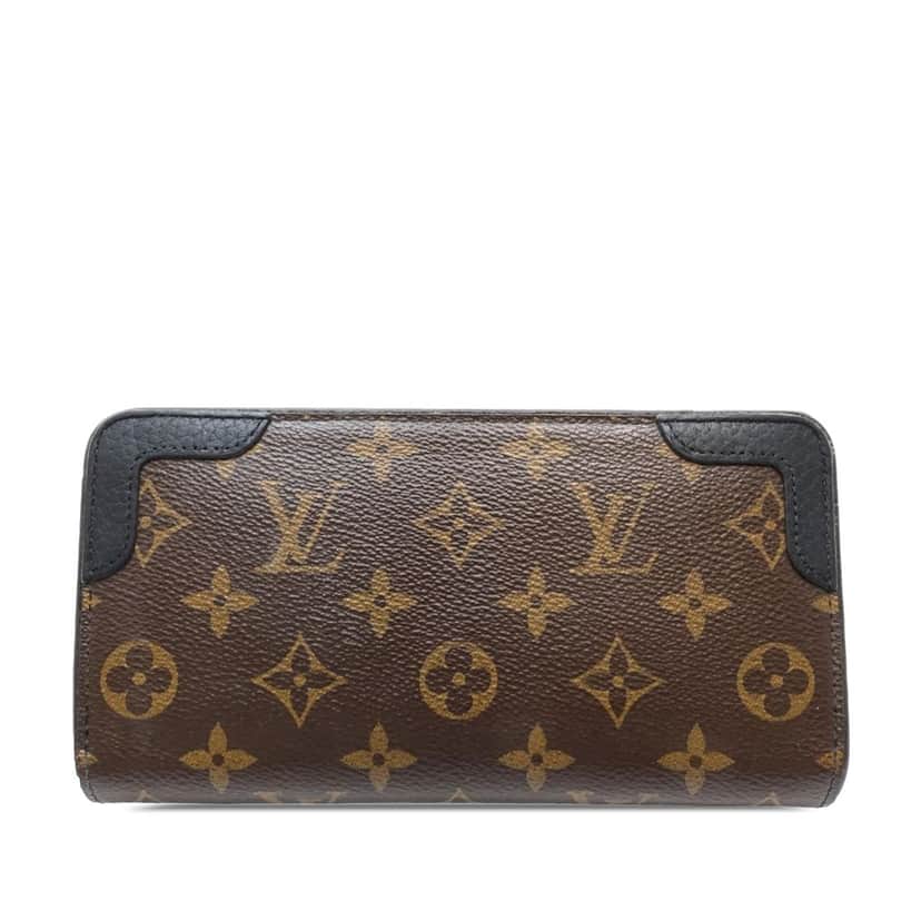 Louis Vuitton Monogram Retiro Zippy Wallet Brown Very good condition - Front View