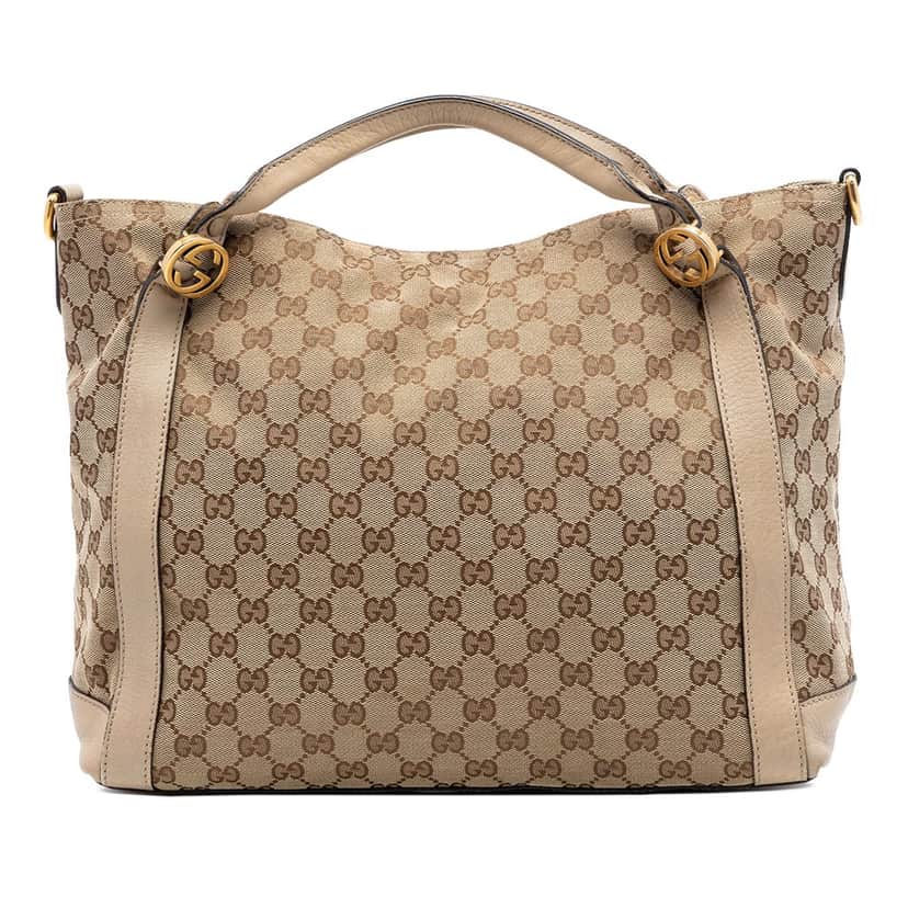 Gucci GG Canvas Miss GG Satchel Beige Very good condition - Front View