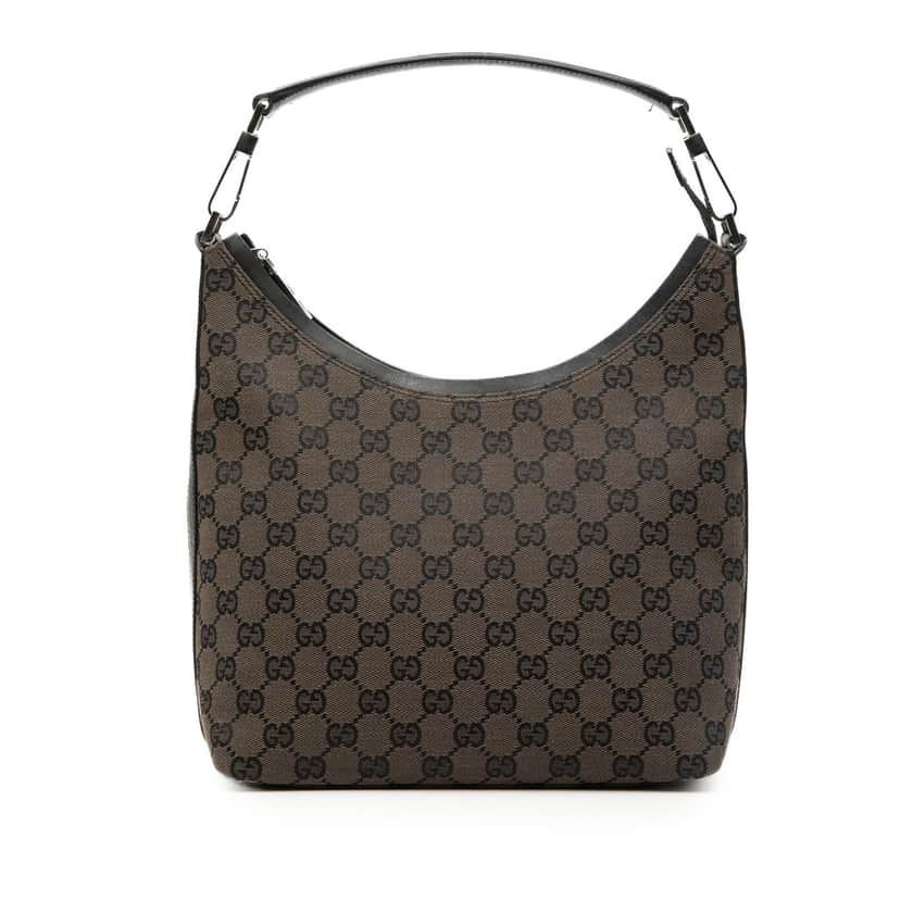 Gucci GG Canvas Shoulder Bag Brown Very good condition - Front View