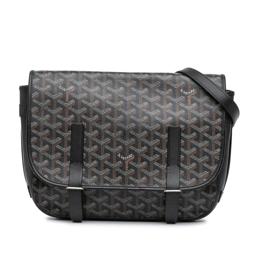 Goyard Goyardine Belvedere MM Black Very good condition - Front View