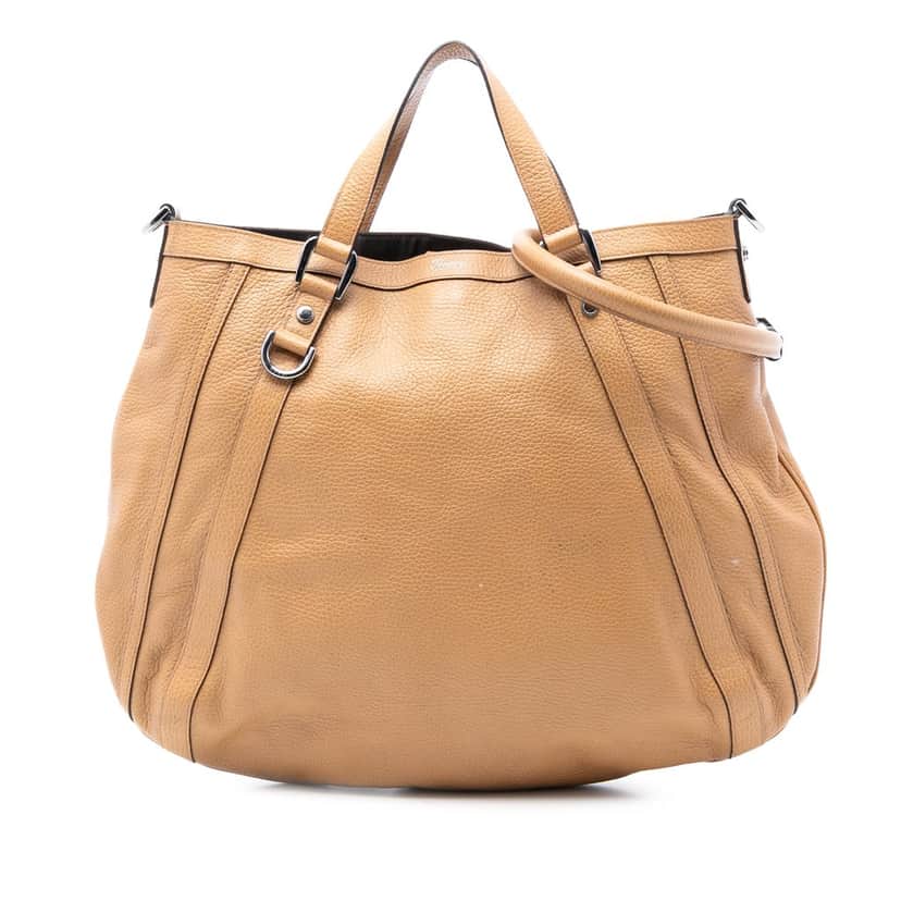 Gucci Leather Abbey D Ring Satchel Brown Leather Very good condition - Front View