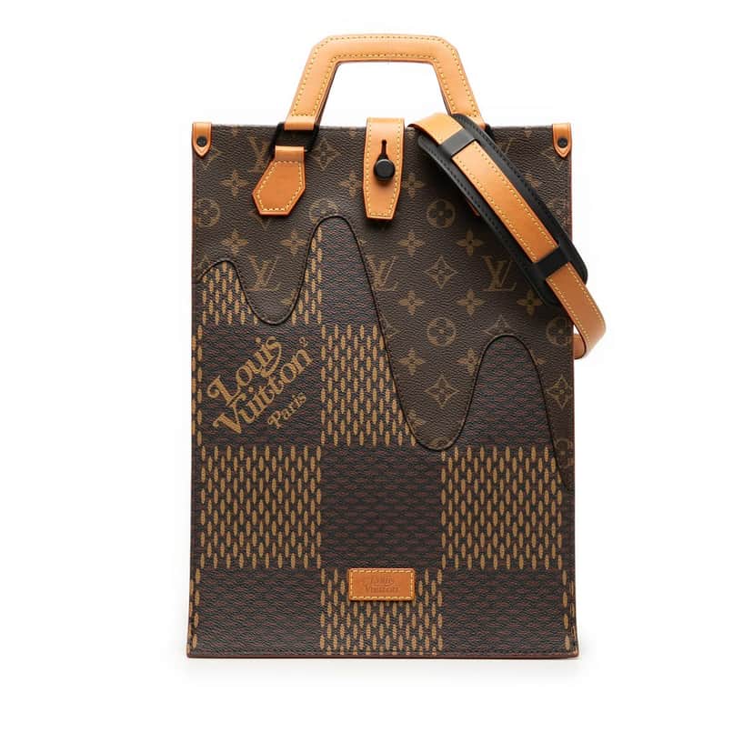 Louis Vuitton Nigo Giant Damier Ebene Monogram Mini Tote Brown Very good condition - Front View