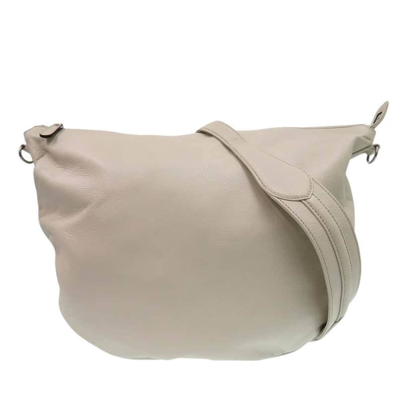 Gucci Calfskin Half Moon Hobo Beige Leather Very good condition - Front View