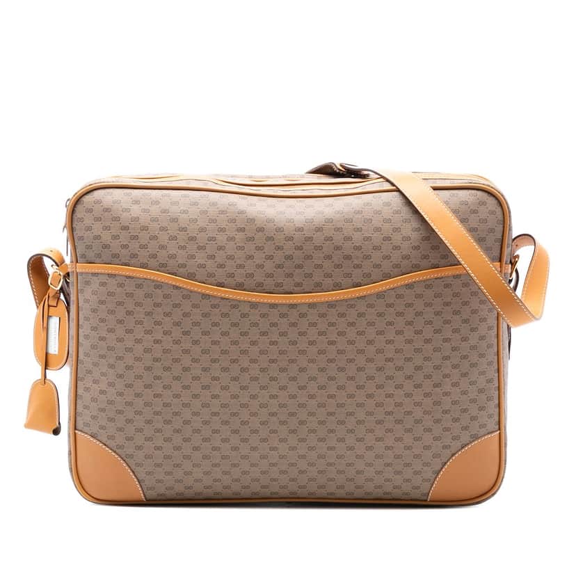Gucci Micro GG Supreme Crossbody Beige Very good condition - Front View