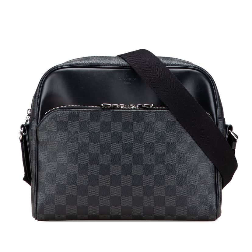 Louis Vuitton Damier Graphite Dayton Reporter PM Black Canvas Very good condition - Front View