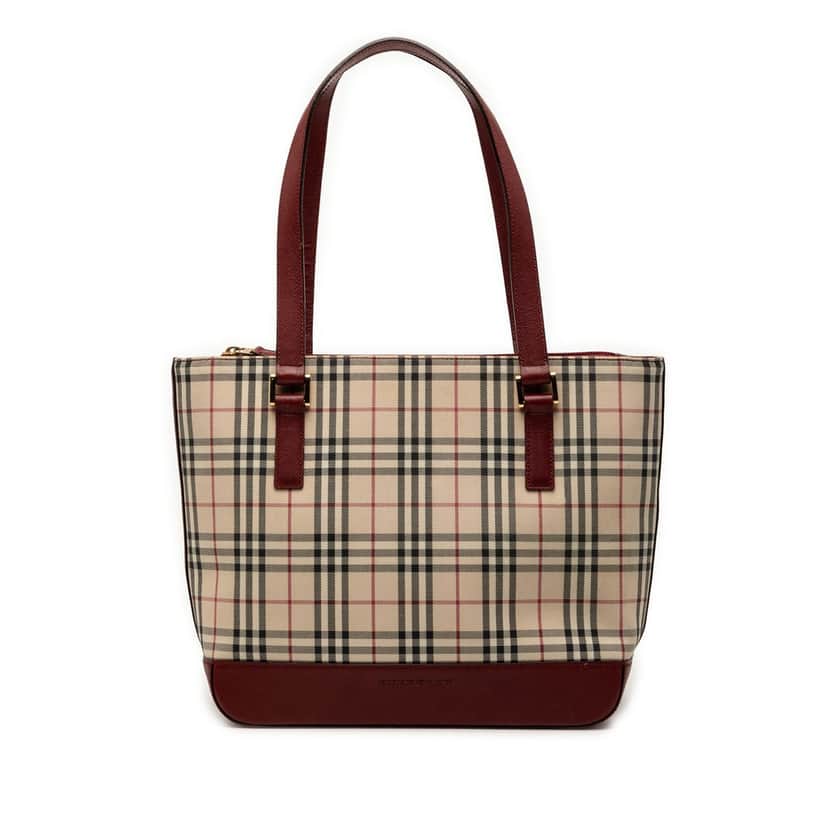 Burberry House Check Canvas Tote Beige Very good condition - Front View