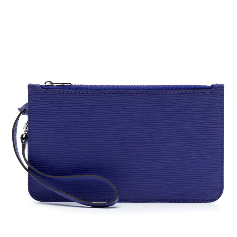Louis Vuitton Epi Neverfull Pouch Purple Leather Very good condition - Front View
