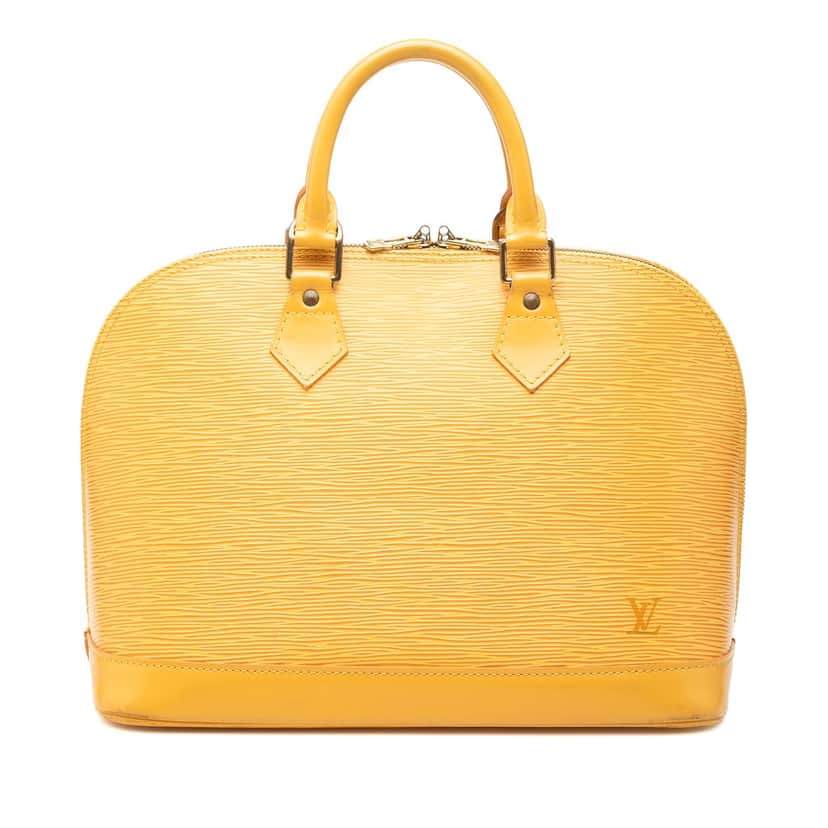 Louis Vuitton Epi Alma PM Yellow Leather Very good condition - Front View