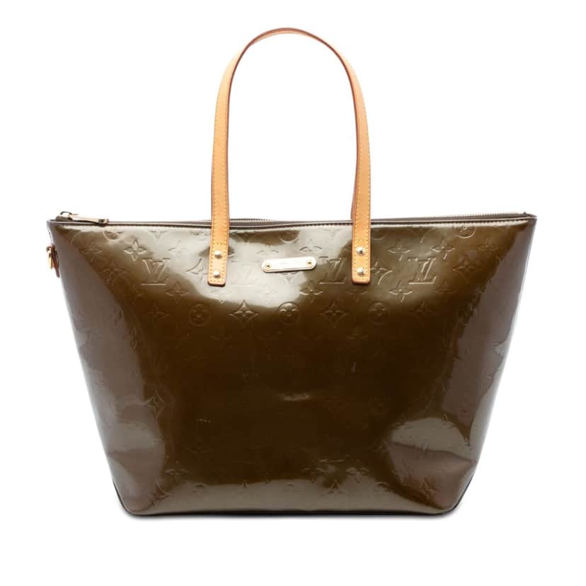 Louis Vuitton Monogram Vernis Bellevue GM Brown Leather Very good condition - Front View