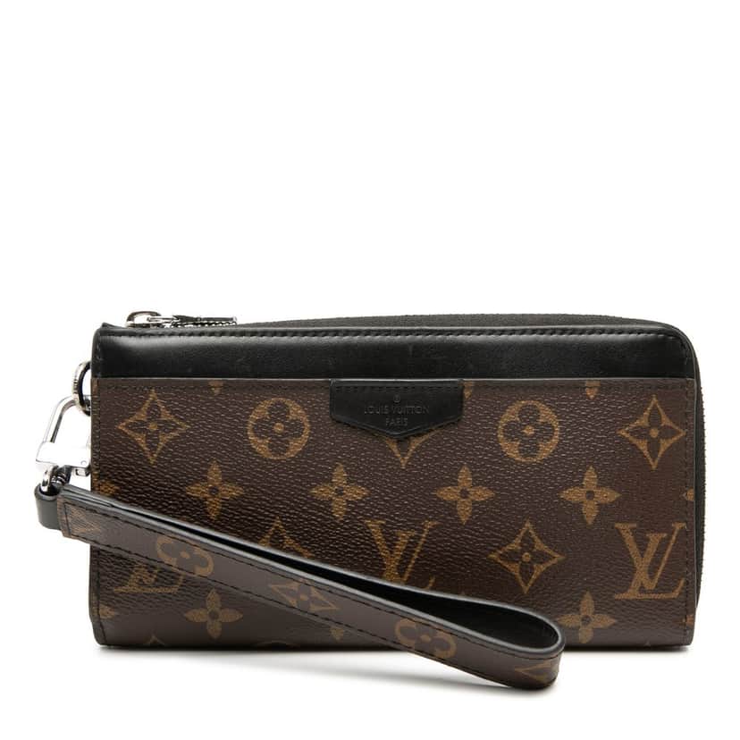 Louis Vuitton Monogram Macassar Dragonne Zippy Wallet Brown Very good condition - Front View