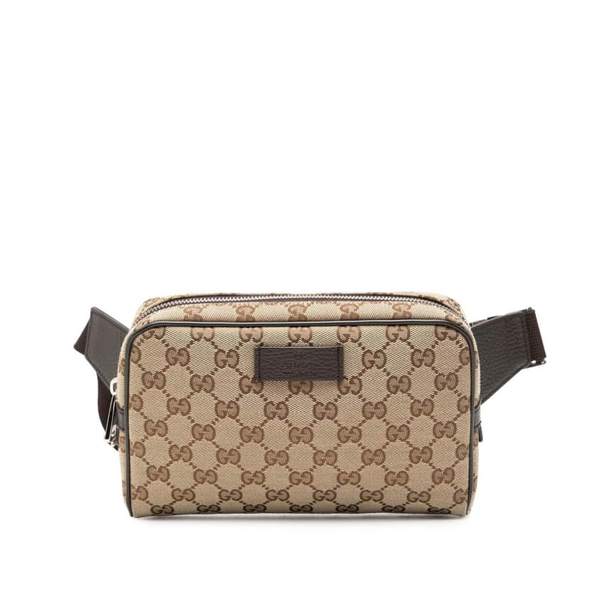 Gucci GG Canvas Belt Bag Beige Very good condition - Front View