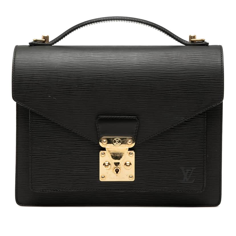 Louis Vuitton Epi Monceau 28 Black Leather Very good condition - Front View