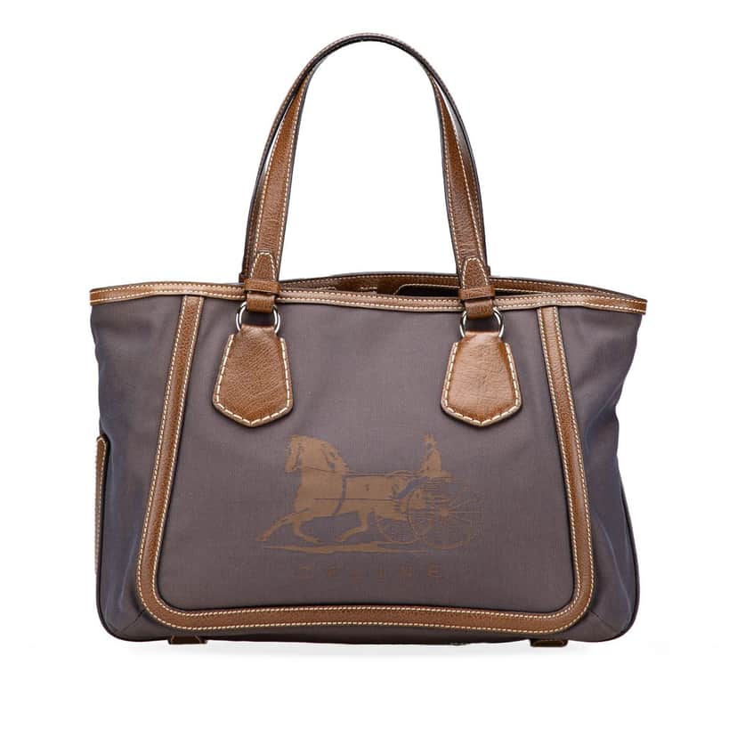 Celine Canvas Carriage Tote Brown Very good condition - Front View