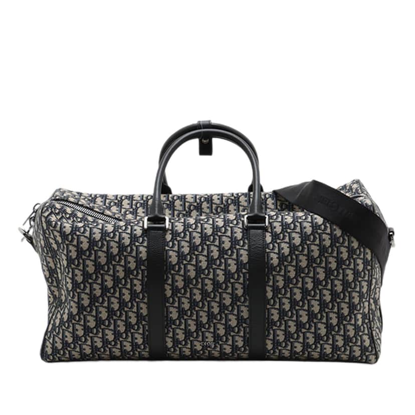 Dior Oblique Canvas Lingot 50 Blue Very good condition - Front View