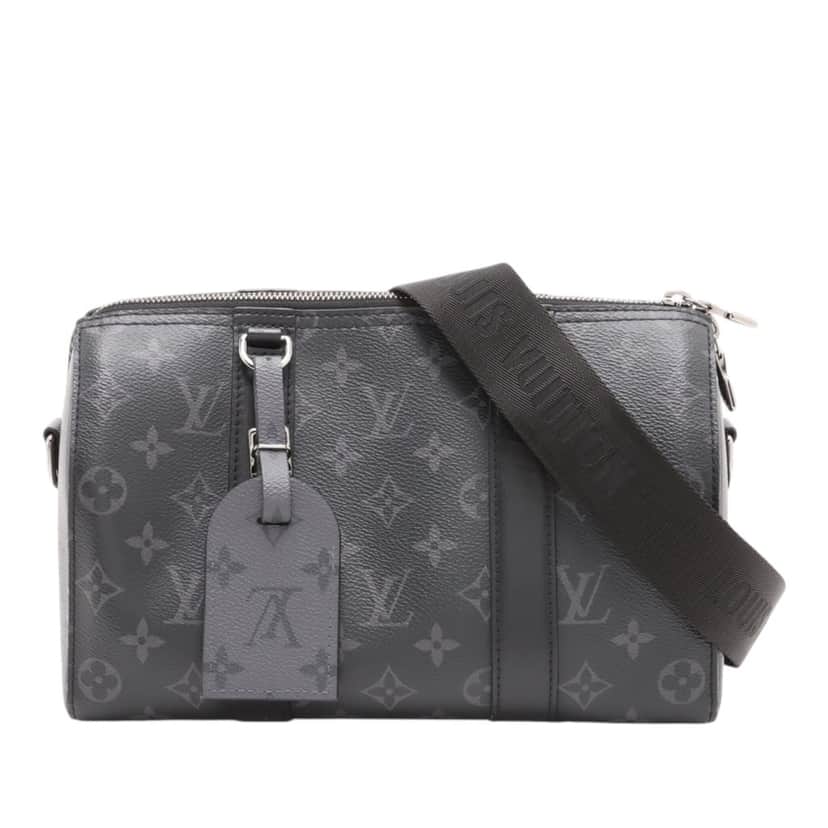 Louis Vuitton Monogram Eclipse City Keepall Black Very good condition - Front View