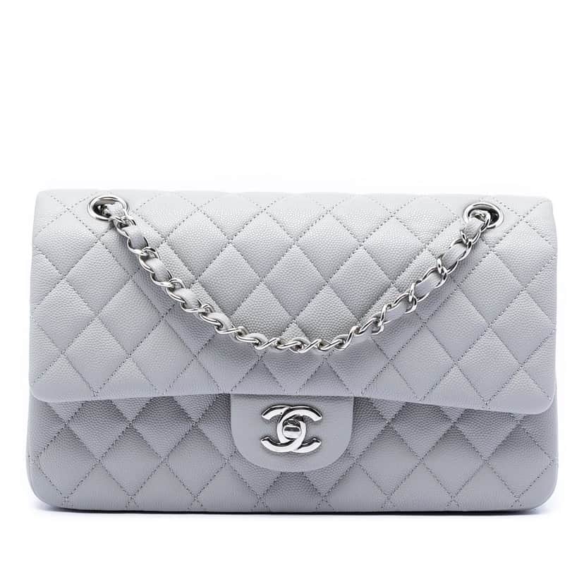 Chanel Medium Classic Caviar Double Flap Other Leather Never worn, with tag - Front View