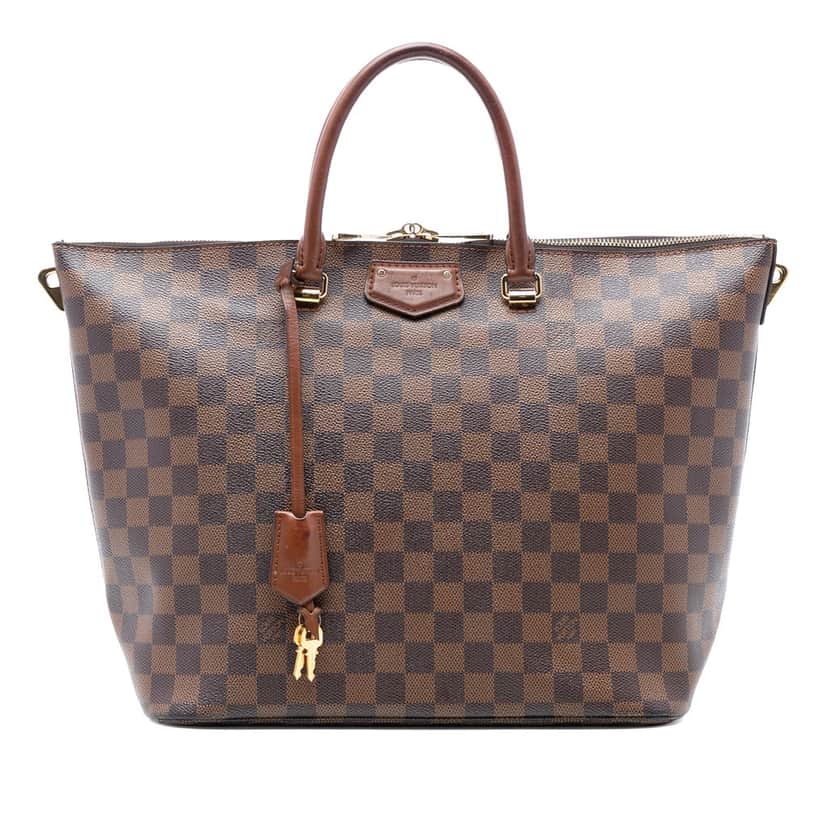 Louis Vuitton Damier Ebene Belmont MM Brown Very good condition - Front View