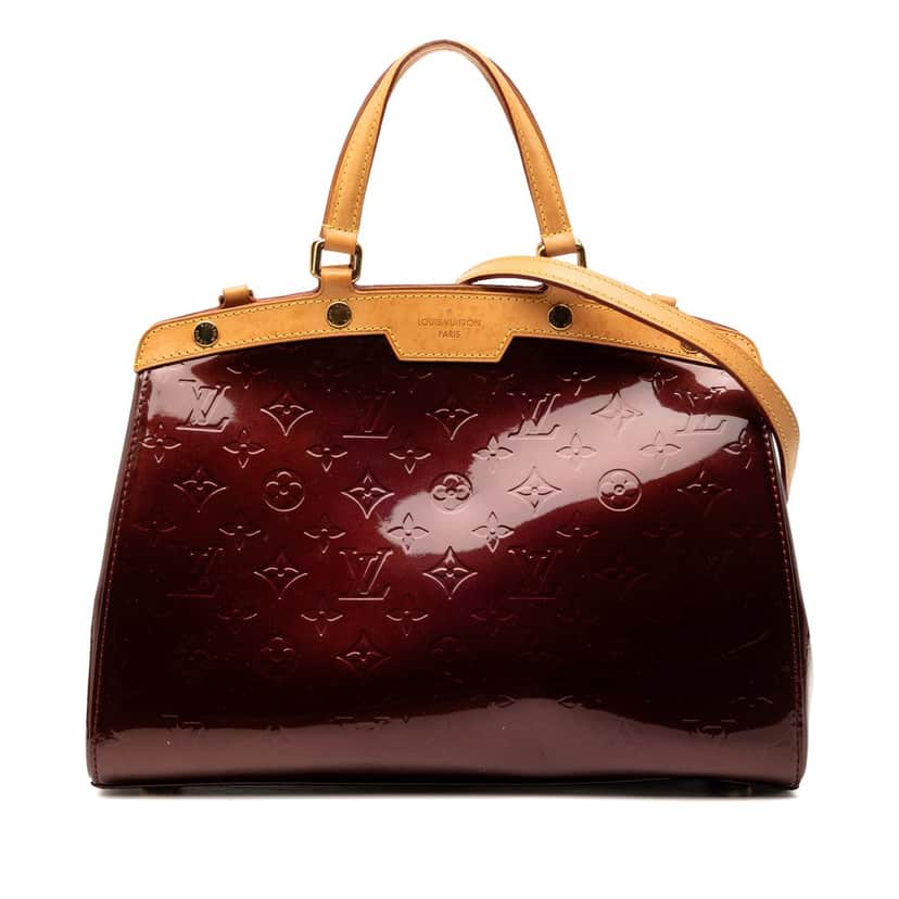 Louis Vuitton Monogram Vernis Brea MM Red Leather Very good condition - Front View