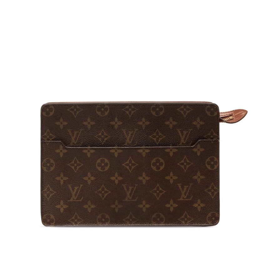 Louis Vuitton Monogram Pochette Homme Brown Very good condition - Front View