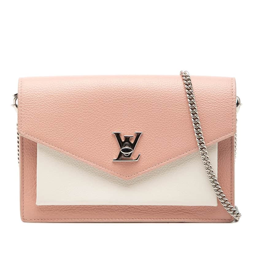 Louis Vuitton Bicolor Leather MyLockMe Chain Pochette Pink Leather Very good condition - Front View