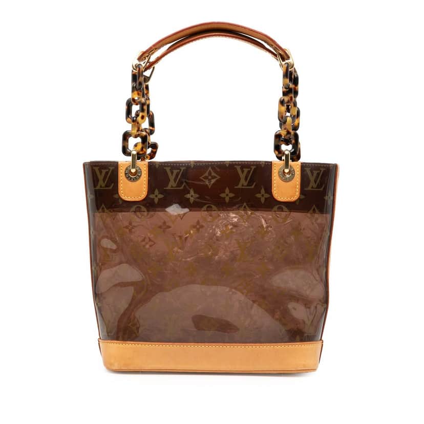 Louis Vuitton Monogram Cabas Sac Ambre PM Brown Plastic Very good condition - Front View